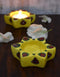Blue Pottery T-Light Holder Set Of 2 Pcs.